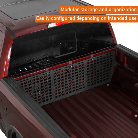 Hooke Road 2015-2025 Ford F-150 5.5ft Bed Front Bulk Head MOLLE Panel b8291 7