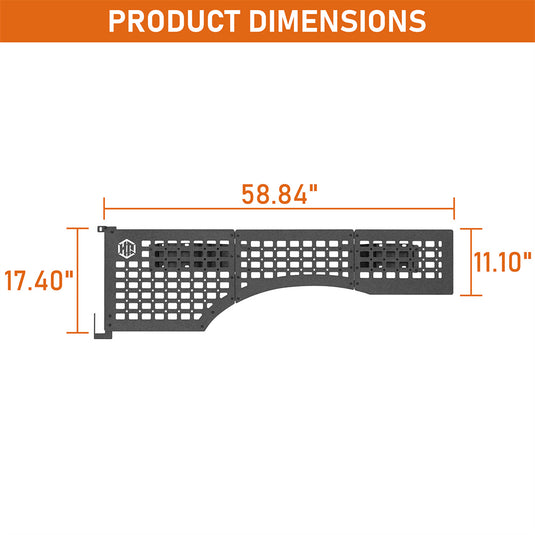 Hooke Road Bed Side MOLLE Panels for Ford 2015-2025 F-150 5.5ft Bed b8292 6