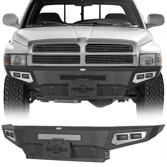 Hooke Road 1994-2002 Ram 1500/2500/3500 Front Bumper Full Width b6440 1
