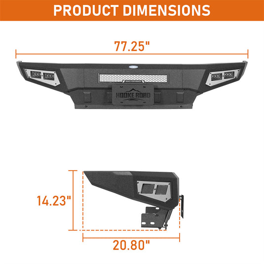 Hooke Road 1994-2002 Ram 1500/2500/3500 Front Bumper Full Width b6440 5