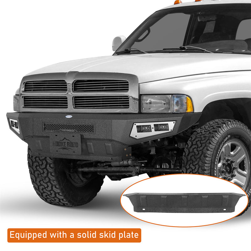 Load image into Gallery viewer, Hooke Road 1994-2002 Ram 1500/2500/3500 Front Bumper Full Width b6440 7
