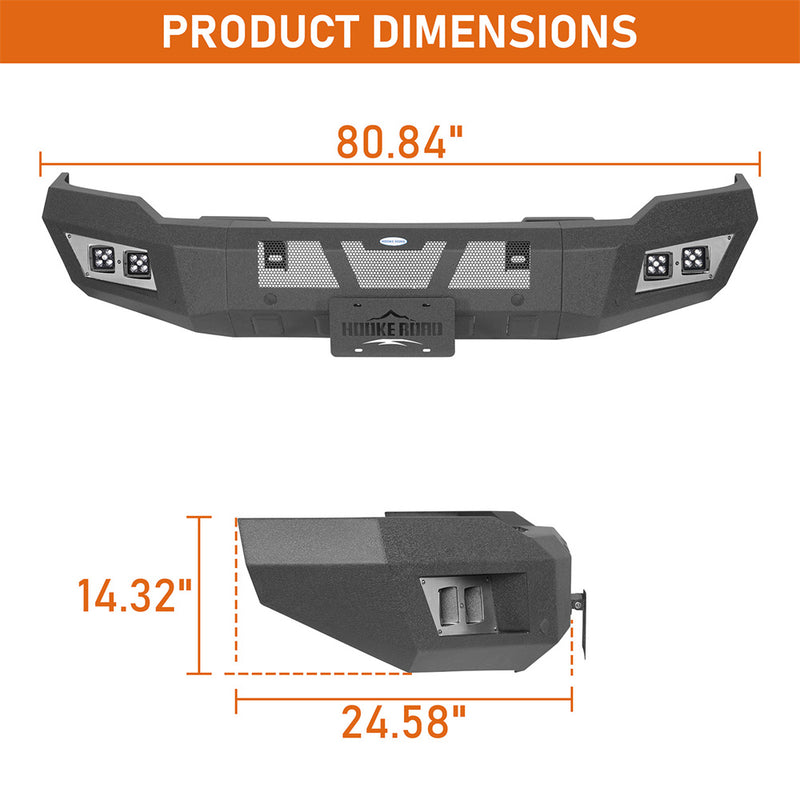 Load image into Gallery viewer, Truck Full-Width Front Bumper for 2014-2015 GMC Sierra 1500 b9431 5
