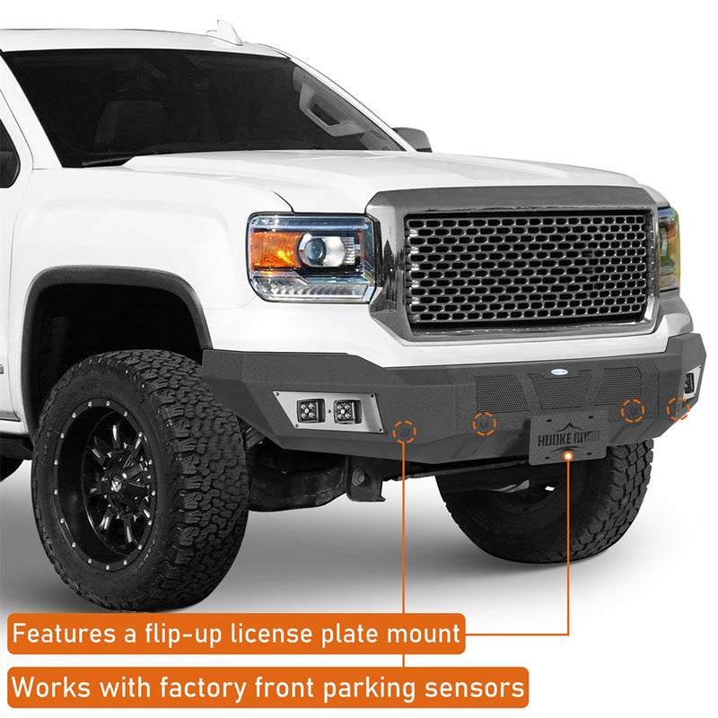 Load image into Gallery viewer, Truck Full-Width Front Bumper for 2014-2015 GMC Sierra 1500 b9431 6

