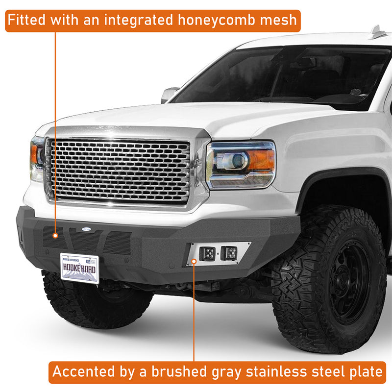 Load image into Gallery viewer, Truck Full-Width Front Bumper for 2014-2015 GMC Sierra 1500 b9431 7
