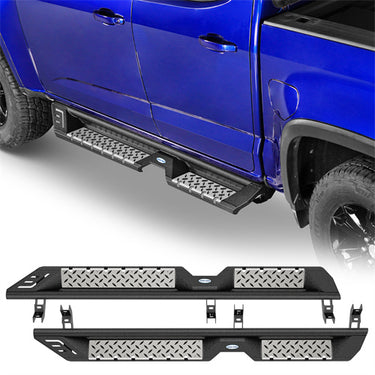 Just-V 6 Inch Running Boards For Chevy Colorado & GMC Canyon Crew Cab (2015-2025) - Non-Slip Nerf Bars, Heavy Duty - View #8