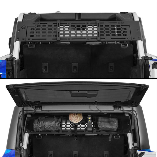 Trunk MOLLE Panel Utility Rack for 2021-2026 Ford Bronco 4-Door Hardtop  b8946s 2