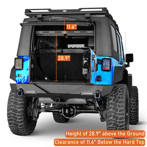 Load image into Gallery viewer, Hooke Road Trunk Upper Basket Cargo Rack for 2007-2018 Jeep Wrangler JK 4-Door Hardtop b2120s 10
