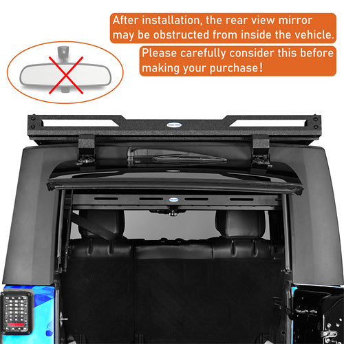 Load image into Gallery viewer, Trunk Upper Basket Cargo Rack (07-18 Jeep Wrangler JK 4-Door Hardtop) - Hooke Road
