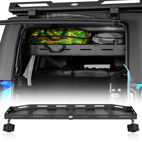 Load image into Gallery viewer, Hooke Road Trunk Upper Basket Cargo Rack for 2007-2018 Jeep Wrangler JK 4-Door Hardtop b2120s 1
