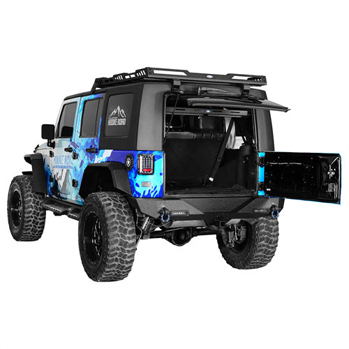 Load image into Gallery viewer, Hooke Road Trunk Upper Basket Cargo Rack for 2007-2018 Jeep Wrangler JK 4-Door Hardtop b2120s 3
