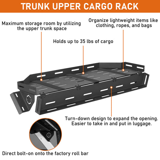 2021-2026 Ford Bronco 4-Door Hardtop Trunk Upper Basket Hooke Road b8938s 8