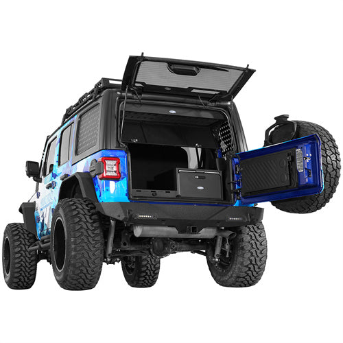 Hooke Road Trunk Upper Locking Storage Box 2018-2025 Jeep Wrangler JL 4-Door b3092s 3