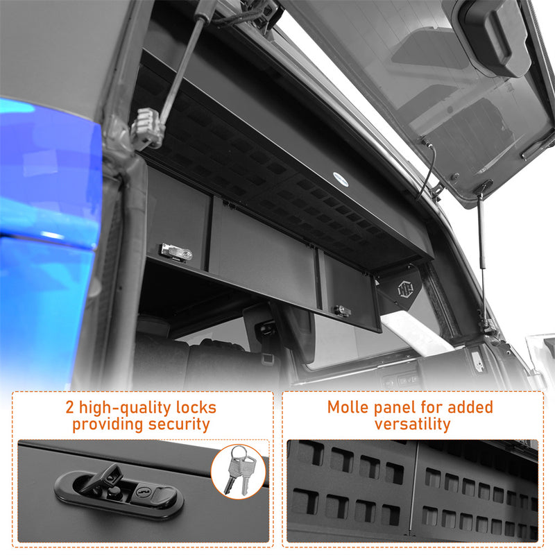 Load image into Gallery viewer, Trunk Storage Box with Locks for 2021-2026 Ford Bronco 4-Door Hardtop Hooke Road b8939s 5
