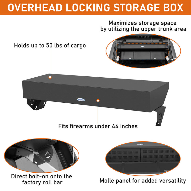 Load image into Gallery viewer, Trunk Storage Box with Locks for 2021-2026 Ford Bronco 4-Door Hardtop Hooke Road b8939s 8
