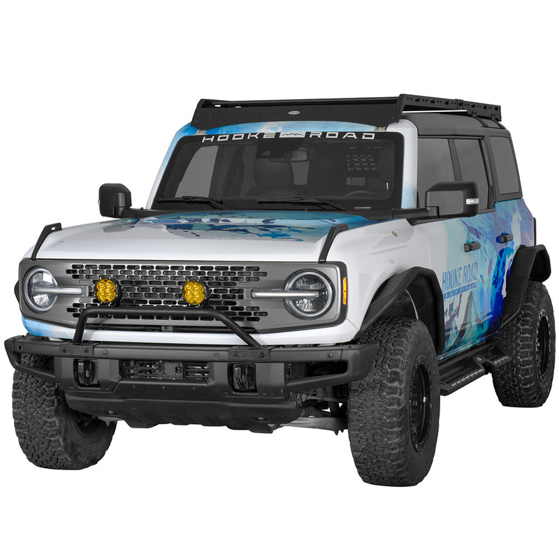Load image into Gallery viewer, Aftermarket Tube Bull Bar for 2021-2026 Ford Bronco w/ Steel Modular Bumper b8948s 3
