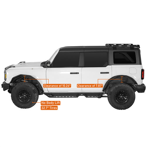 Load image into Gallery viewer, Hooke Road Steel Tube Fender Flares for 21-25 Ford Bronco 4-Door b8934 7
