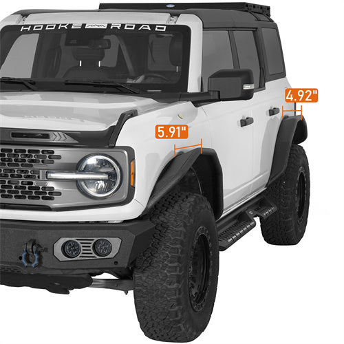 Load image into Gallery viewer, Hooke Road Steel Tube Fender Flares for 21-25 Ford Bronco 4-Door b8934 8
