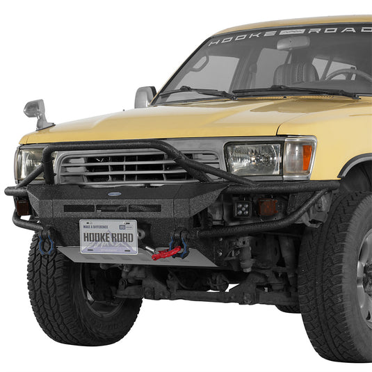 Tube Front Bumper with Winch Plate for 1990-1995 Toyota 4Runner Hooke Road b9704ab 2