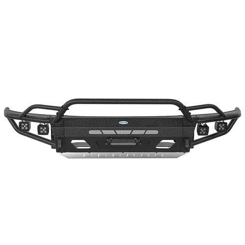 Load image into Gallery viewer, 2008-2010 Porsche Cayenne 957 Tube Front Bumper with Winch Plate Hooke Road B7204s 5
