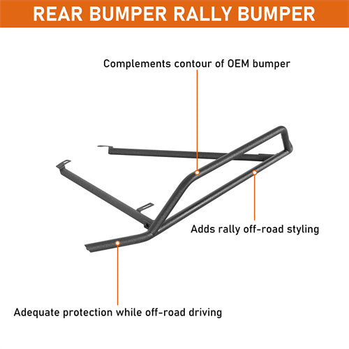 Load image into Gallery viewer, Hooke Road Tube Rear Bumper for 2015-2019 Subaru Outback b4761s 8
