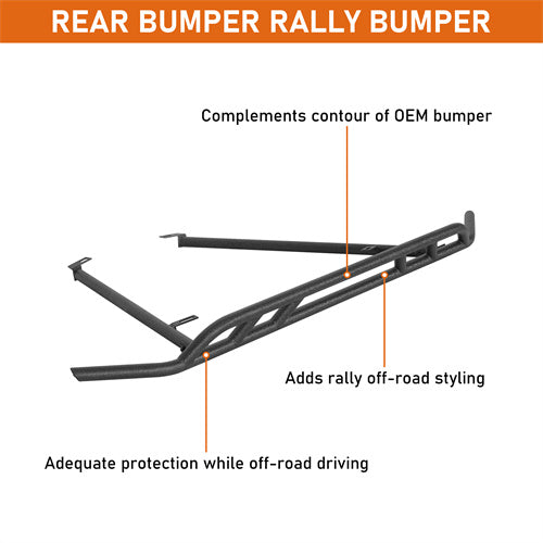 Load image into Gallery viewer, Hooke Road Tube Rear Bumper for 2015-2019 Subaru Outback b4762s 5
