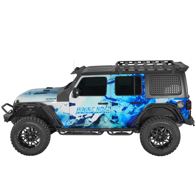 Load image into Gallery viewer, Tube Rear Fender Flares for 2018-2026 Jeep Wrangler JL Hooke Road b3096s 3
