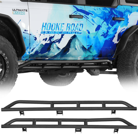 Hooke Road Tube Rock Slider for 2021-2026 Ford Bronco 4-Door b8950s 1