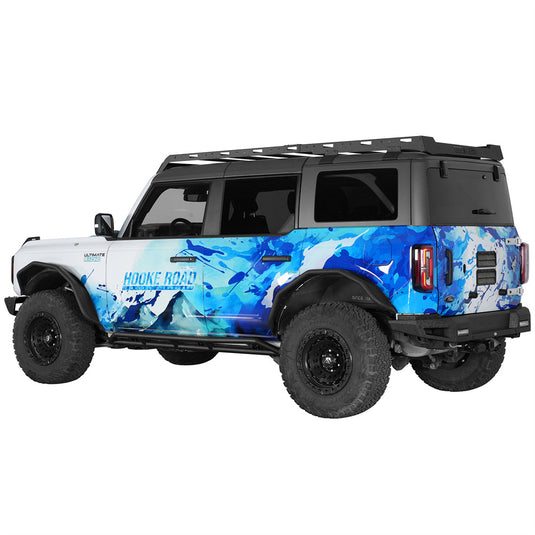 Hooke Road Tube Rock Slider for 2021-2026 Ford Bronco 4-Door b8950s 3