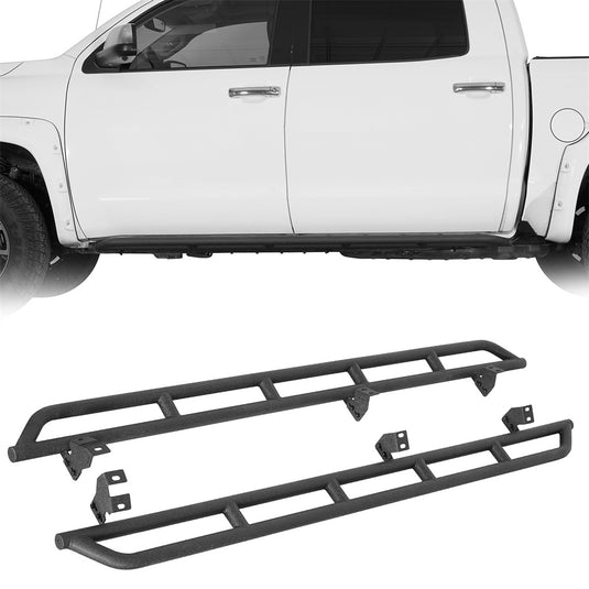 Hooke Road Tube Rock Sliders for 2007-2021 Toyota Tundra CrewMax b5017 1