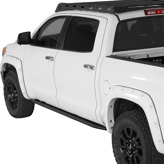 Hooke Road Tube Rock Sliders for 2007-2021 Toyota Tundra CrewMax b5017 2