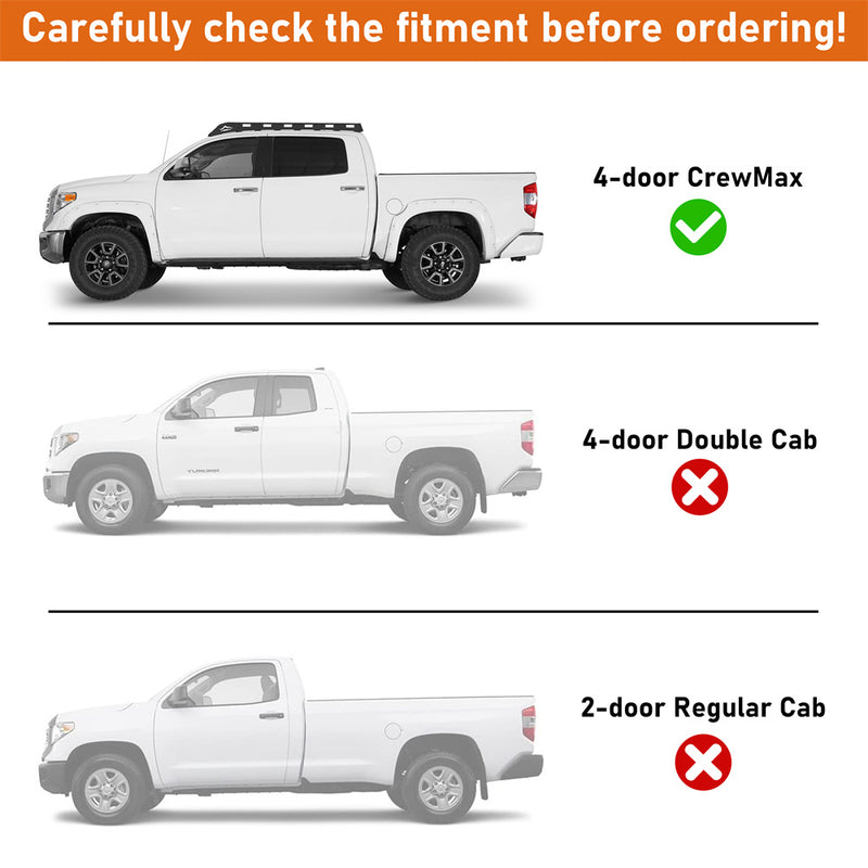 Load image into Gallery viewer, Hooke Road Tube Rock Sliders for 2007-2021 Toyota Tundra CrewMax b5017 6
