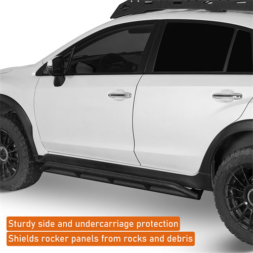 Hooke Road Tube Slider Rocker Guards for 2013-2017  Subaru XV Crosstrek b4701s 6