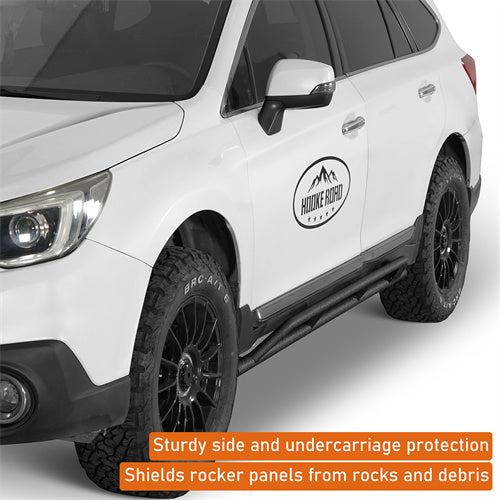 Hooke Road Tube Slider Rocker Guards for 2015-2019 Subaru Outback b4760s 6