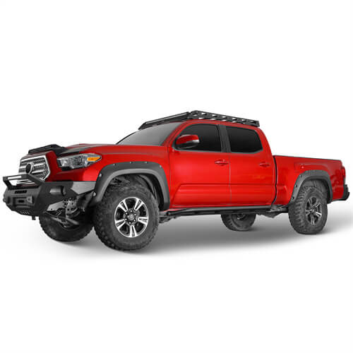 Load image into Gallery viewer, 2016-2023 Toyota Tacoma Side Steps Tube Slider Rocker Guards 4x4 Truck Parts - Hooke Road b4216s 4
