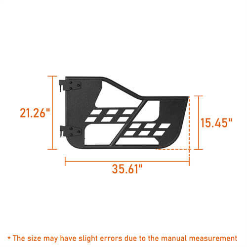 Load image into Gallery viewer, HookeRoad Tubular Doors w/Side Mirrors for 1997-2006 Jeep Wrangler TJ b1005s 10
