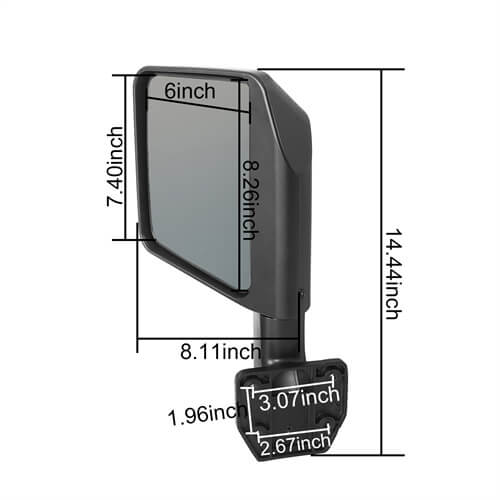 Load image into Gallery viewer, HookeRoad Tubular Doors w/Side Mirrors for 1997-2006 Jeep Wrangler TJ b1005s 9
