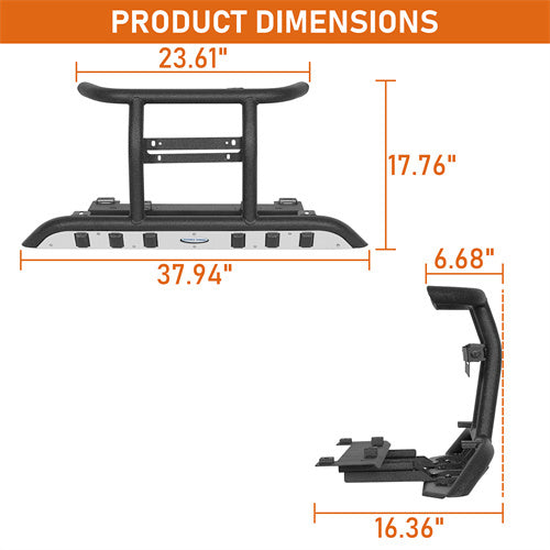Load image into Gallery viewer, Hooke Road  Tubular Front Bumper for 2013-2017 Subaru XV Crosstrek b4703 4
