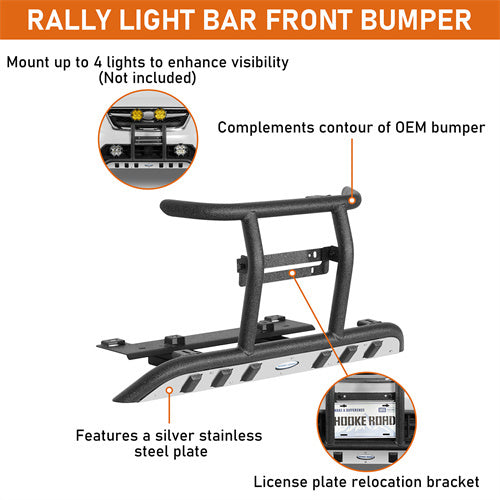 Load image into Gallery viewer, Hooke Road  Tubular Front Bumper for 2013-2017 Subaru XV Crosstrek b4703 8
