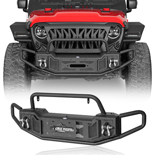 Load image into Gallery viewer, Jeep Wrangler JL Front Bumper Gladiator JT Front Bumper Aftermarket Bumper 4x4 Jeep Parts - Hooke Road b3062s 2
