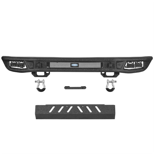 Hooke Road Tubular Front Bumper w/ Skid Plate for 21-26 Ford Bronco b8957s 4