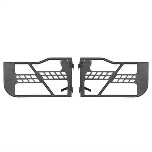 18-23 Jeep Wrangler JL Tubular Half Doors w/Side View Mirrors For 2-Door - Hooke Road b3046s 11