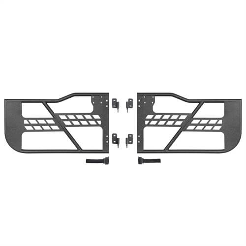 18-23 Jeep Wrangler JL Tubular Half Doors w/Side View Mirrors For 2-Door - Hooke Road b3046s 13