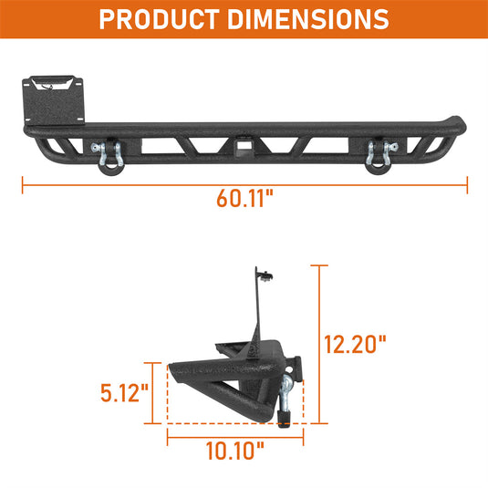 Tubular Rear Bumper for 1976-1986 Jeep CJ-5 CJ-7 CJ-8 Scrambler Hooke Road b1089s 5