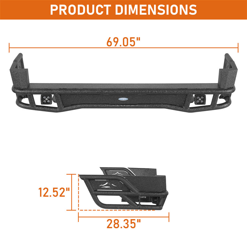 Load image into Gallery viewer, Hooke Road Tubular Rear Bumper 1996-2002 Toyota 4Runner b9760s 5
