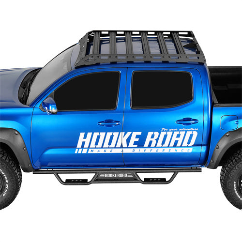 Load image into Gallery viewer, Hooke Road  Tubular Side Steps Running Boards for 2005-2023 Toyota Tacoma Double Cab b4217s 3
