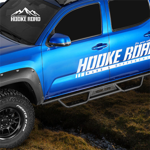 Load image into Gallery viewer, Hooke Road  Tubular Side Steps Running Boards for 2005-2023 Toyota Tacoma Double Cab b4217s 4
