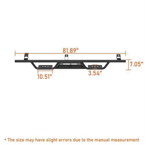 Load image into Gallery viewer, Hooke Road  Tubular Side Steps Running Boards for 2005-2023 Toyota Tacoma Double Cab b4217s 5
