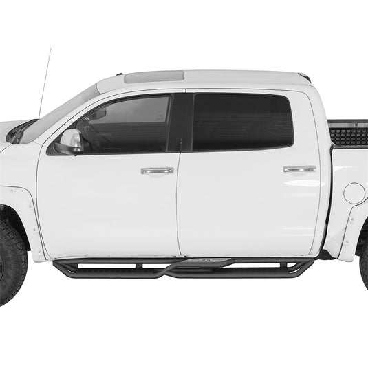 Hooke Road Two-Stair Nerf Side Step for Tundra 2007-2021 Toyota Tundra CrewMax b5025 2