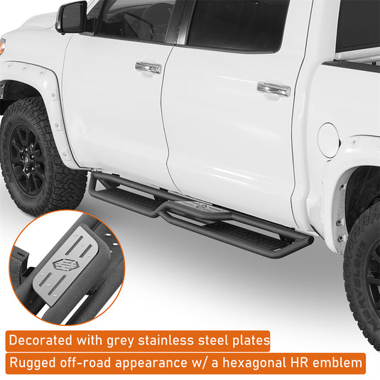 Hooke Road Two-Stair Nerf Side Step for Tundra 2007-2021 Toyota Tundra CrewMax b5025 6