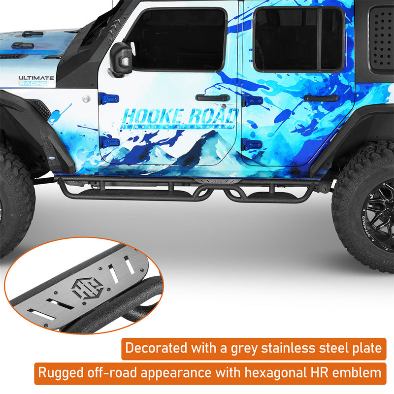 Load image into Gallery viewer, Two-Stair Side Step with Non-slip Pads for Jeep Wrangler JL 4-Door Hooke Road b3111s 7

